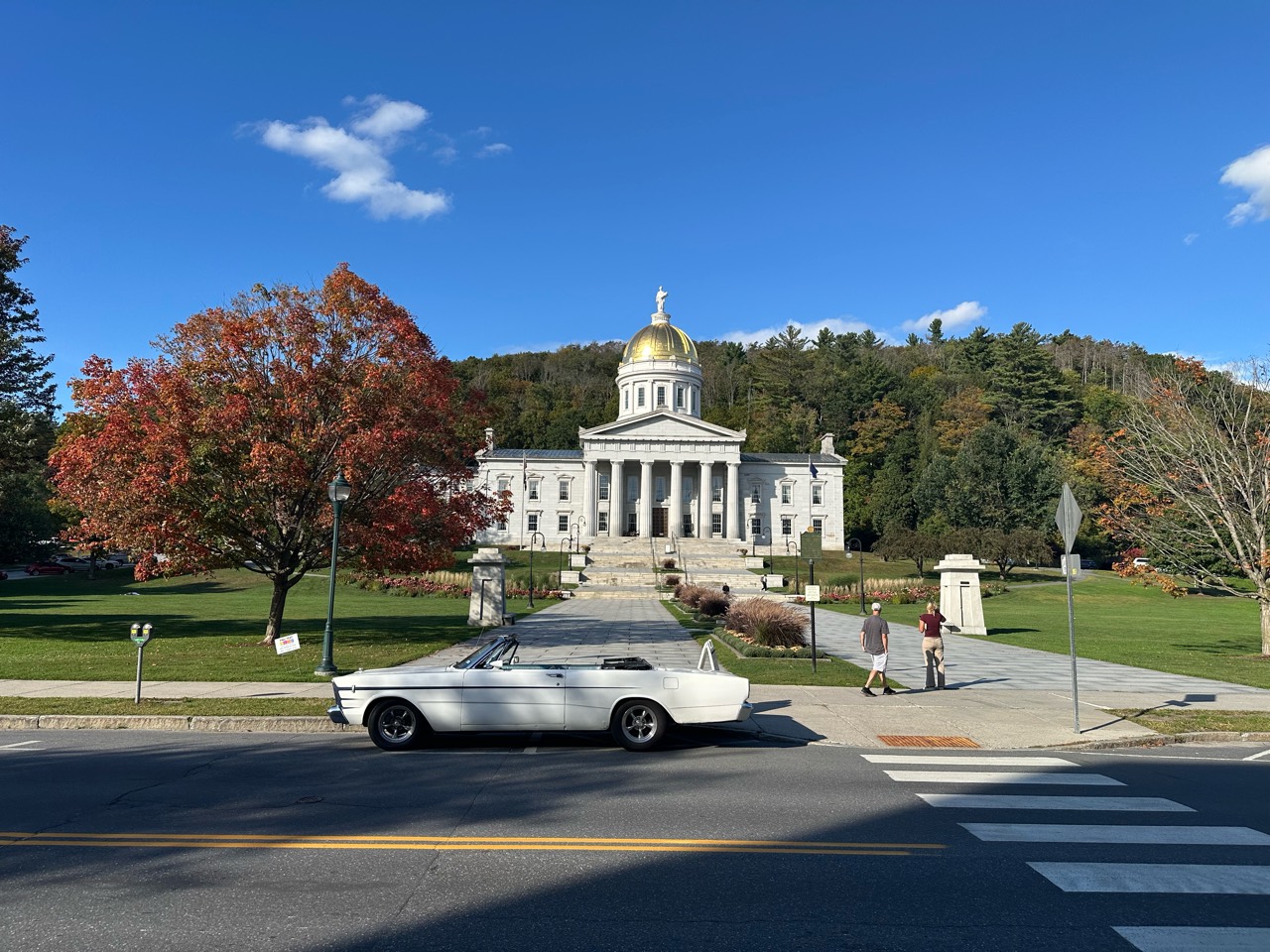 1966 Ford Galaxie in front of the Vermont State Capitol in Montpelier
