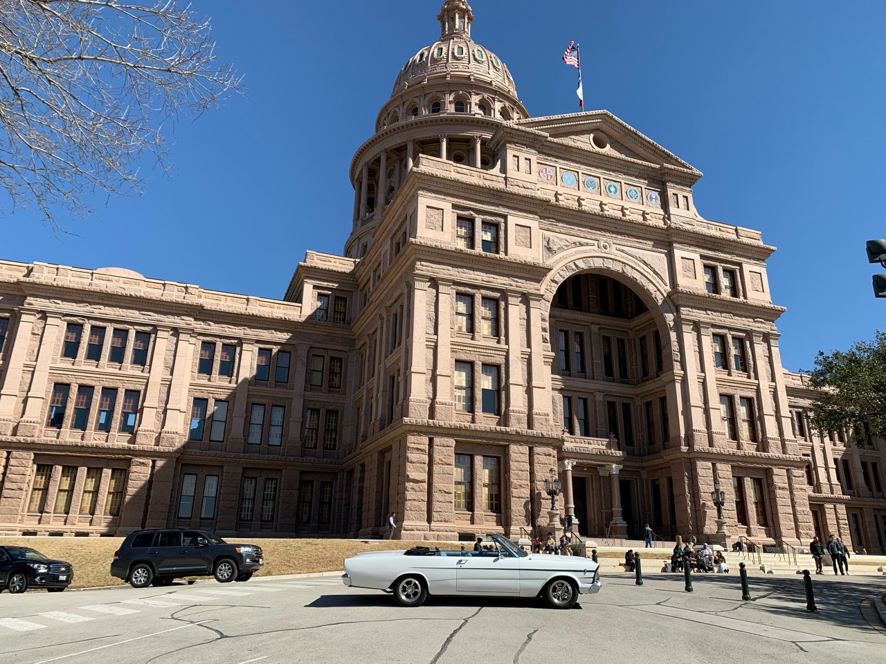 1966 Ford Galaxie in front of the Texas State Capitol in Austin