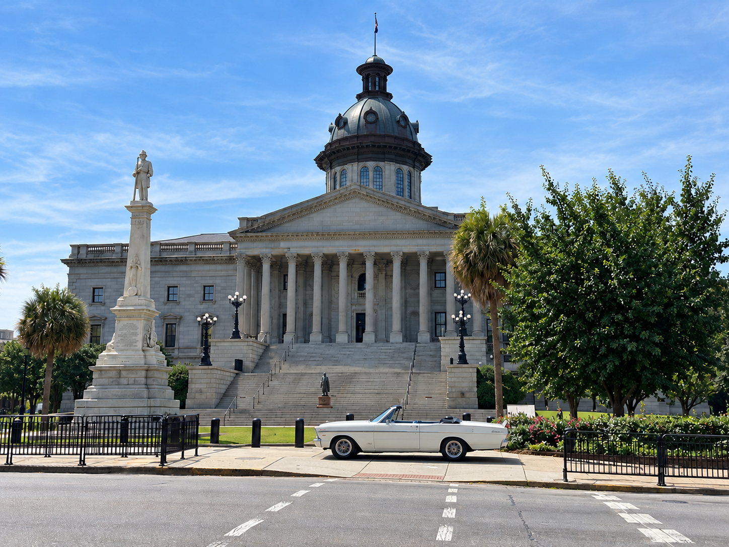 1966 Ford Galaxie in front of the South Carolina State Capitol in Columbia
